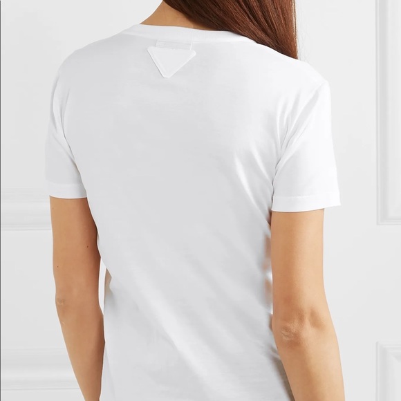 Prada Cotton-Jersey T-Shirt - Picture 2 of 10